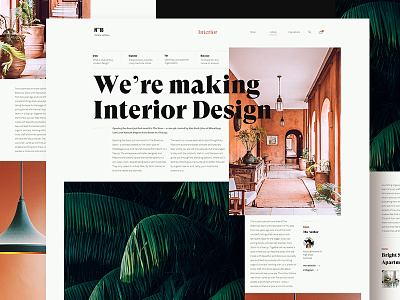 Interior design blog article blog design grid interior interior design layout orange plant