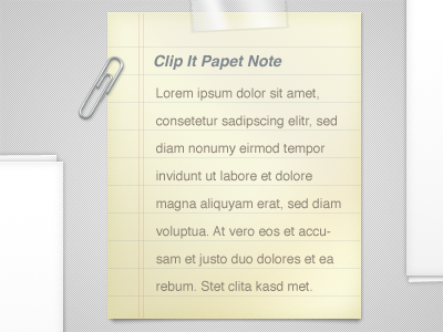 Paper paper post it tape ui
