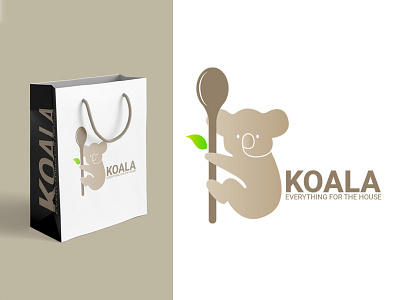 Koala logo design design digital digitaldrawing illustration logo photoshop ui ux