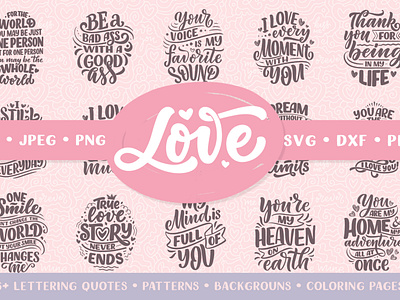 Love - Big Lettering Set