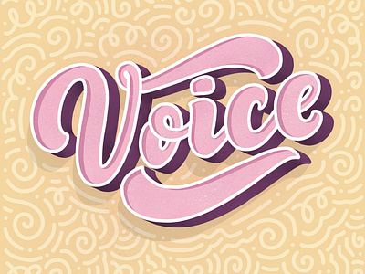 3D lettering - Voice