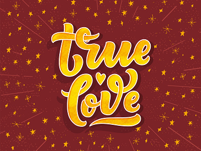 True Love 05 3d 3d lettering cards composition design drawing hand drawn hand drawn lettering composition illustration lettering lettering art lettering artist logo logotype love poster print quote typography vector