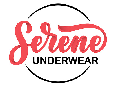 New logotype for Serene Underwear brand branding design gradient illustration lettering lettering art lettering artist logo logo design logo designer logotype logotype design modern print ribbon sweet trendy typography ui