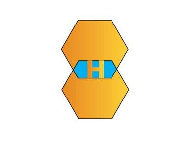 The hive hub for health logo art beautiful bee branding design drawing energy health app hive hub illustration logo vector