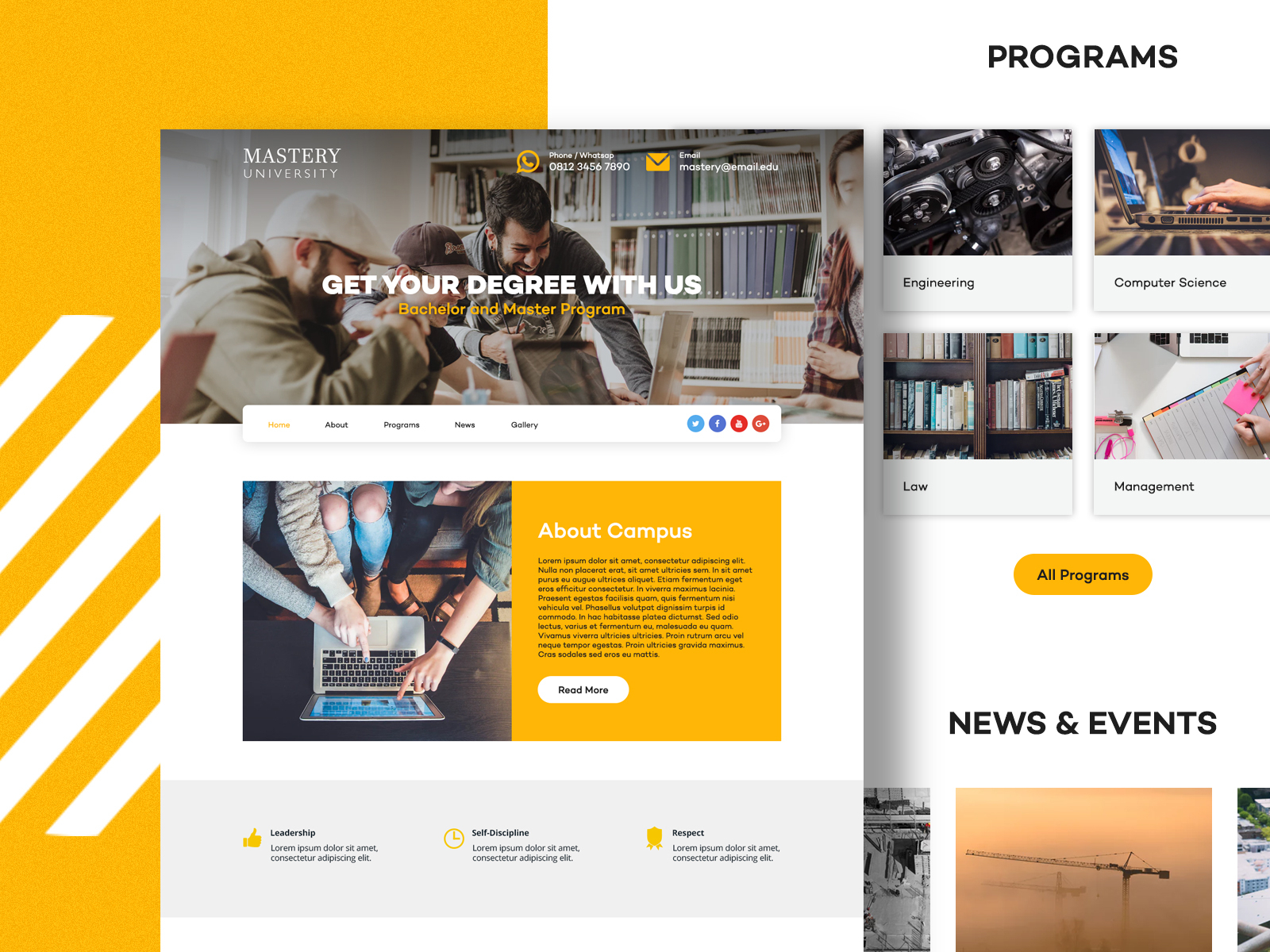 University Website Design By Ekky Arya On Dribbble