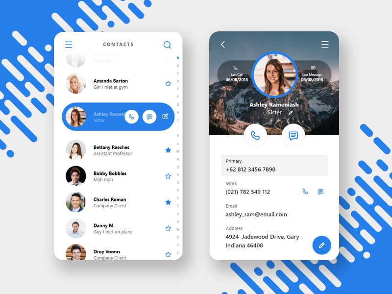 Contacts ui