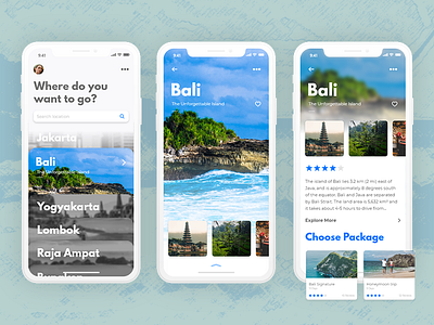 Vacation Trip App app design exploration iphone mobile app travel trip ui vacation