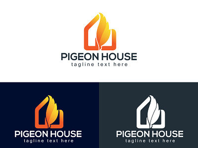 Pigeon House Logo branding design identity illustration illustrations logo logodesigner typography ui vector