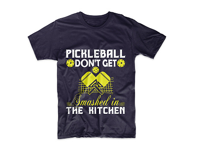 Pickle Ball T-shirt Design app branding fatherday fatherdays happyfathersday identity illustrations logo tshirt design typography