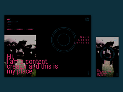 UI Content Creator Homepage inspiration minimal ui ui design ui ux