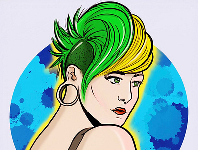 Snegga (drawn colorist) art blogger colorist hair illustration nicelook