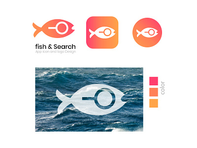 fish & Search app icon and logo
