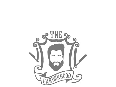 The Barberhood logo branding design illustration logo