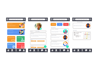 Networking App app design ui ux