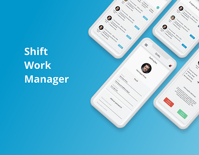 Shift Work Manager app app design mobile mobile app mobile app development ui ux