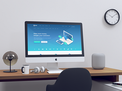 Realistic iMac Mockup