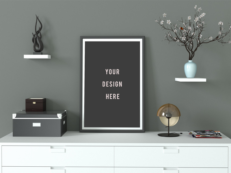Minimal Poster Mockup designer graphic design free download freebies mock ups up mock poster download free
