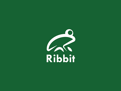 Ribbit Logo design graphic design illustrator logo
