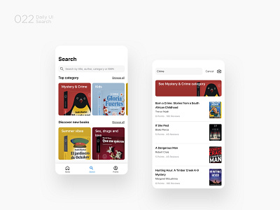 Book search app app challenge daily 100 challenge dailyui design prototype search ui ui challenge ui design userexperience userinteraction ux ux challenge ux design