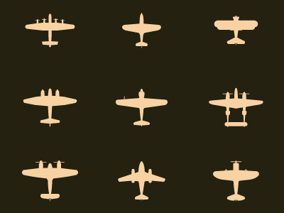 WWII Aircraft Icons