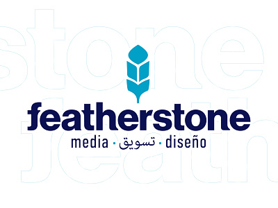 Featherstone Media branding design detroit illustration logo