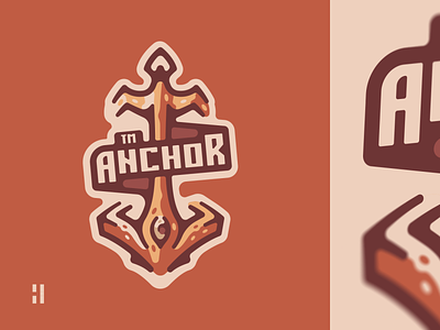 Anchor Mascot Logo