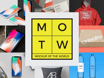 10 Free PSD Mockups 2018 MOTW 1 box business card download free freebie hoodie iphone x mockup pillow water bottle