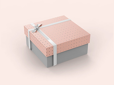 Carton Gift Box Mockup