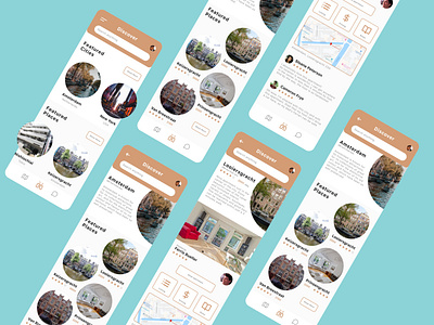 Travel app adobexd app design interface travel ui ux uxui