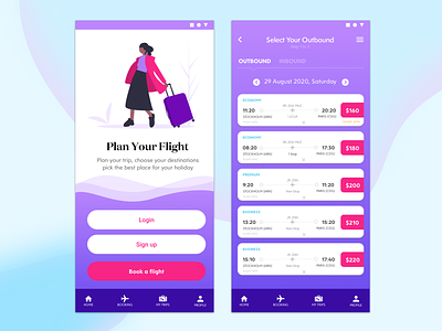 Fly Flit Mobile App app clean design simple uidesign uxdesign