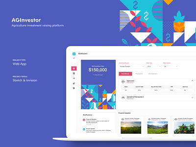 Aginvestor - Web App app clean design layout minimalism simple