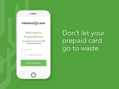 Prepaid Cash App app green mobile sms