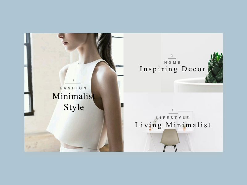 Minimalist Magazine magazine simple layout clean minimalism