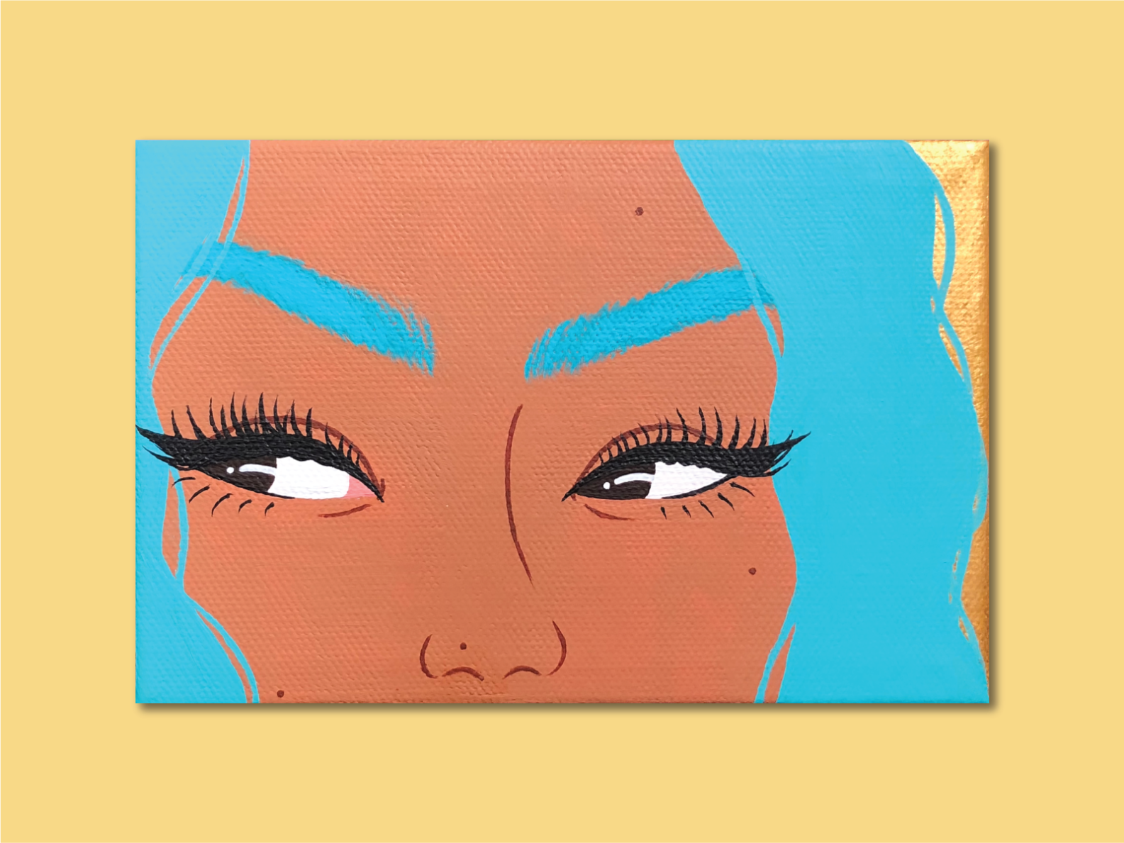 Teal Gold Painting By Cherrelle Currie On Dribbble   Cherrelle Currie Portfolio 07 