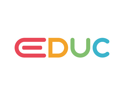 Educ Logo brand brand identity branding design logo design school education logo logotype minimalist typographic logo