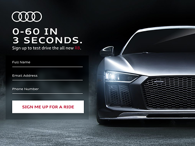 Signup Form adobe audi daily ui 001 daily ui challenge signup daily ui xd