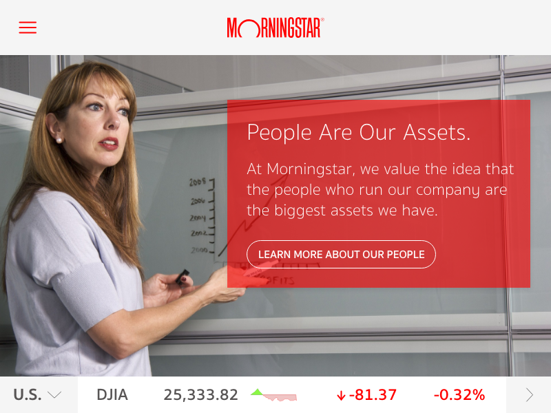 Landing Page Above the Fold daily-ui morningstar above the fold landing