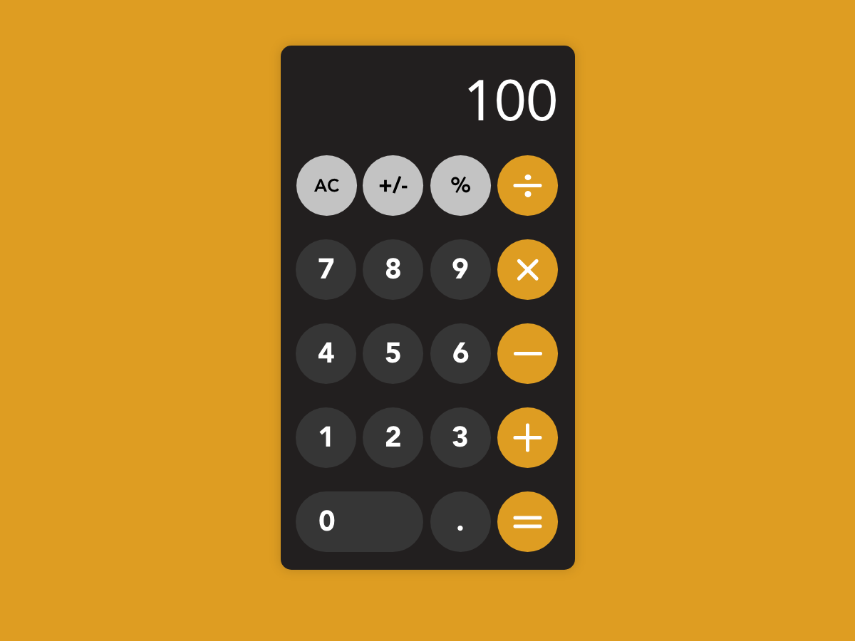 Calculator by Asif Kabani on Dribbble