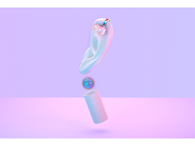 Cuffs for Wonderzine 3d c4d cgi color illustration