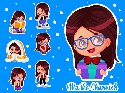 Mia The Chasmish Girl Emoji Set