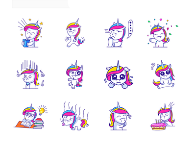 Cute Unicorn Emoji