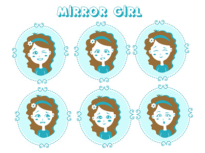 Mirror Girl Emoji Stickers