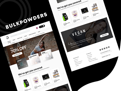 Supplement E-commerce website