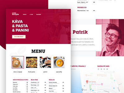 Restaurant Landing Page — Coffee & Pasta place