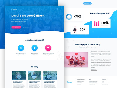 Charity Landing Page — Donwio.cz