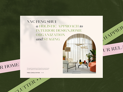 NYC Feng Shui ’Phoenix & Rose’ Main Page composition design inspiration interface minimalism web