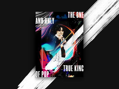 The King Of Pop colors design graphic design illustration inspiration michael jackson music poster typogaphy