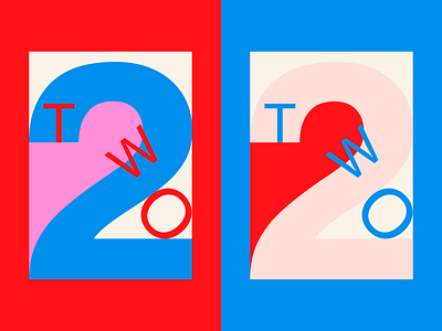 Two blue design graphic design graphicdesign graphich poster poster design posterdesign red shapes two