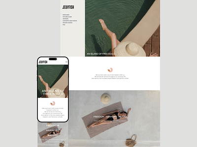 JELLYFISH YEREVAN / OUTDOOR POOL clean design minimal ui web webdesign