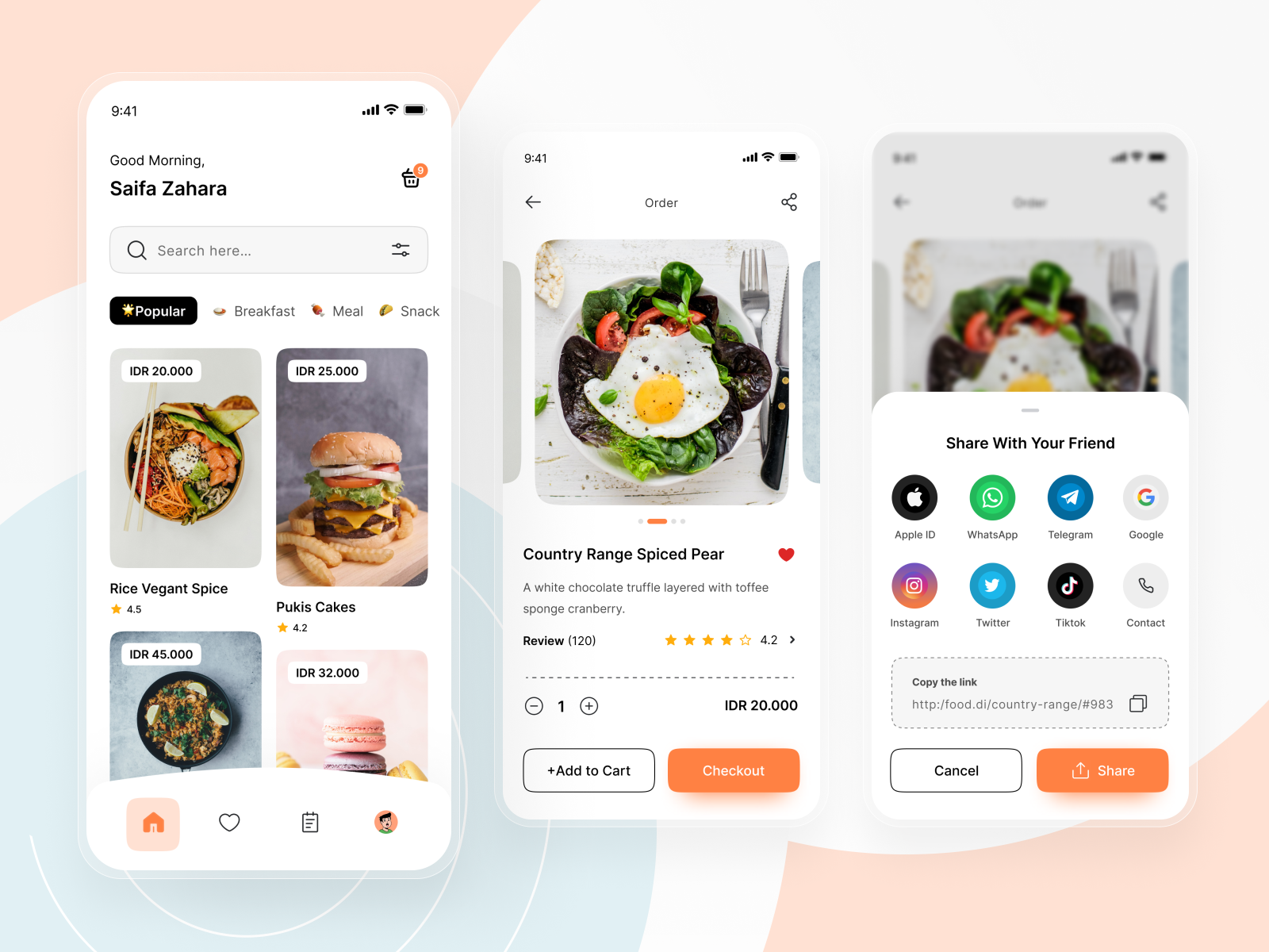 Foodin Delivery App by AixDesigner on Dribbble